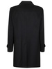 5-button Trench Coat In Black Wool