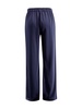 Crepe-texture Flared Trousers