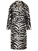 Zebra Denim Trench Coat