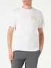 Man Cotton T-shirt With Magnum Marine Saint Barth Print