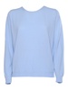 Light Blue Ribbed Cotton Sweater