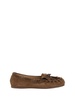 Suede Leather Loafers With Fringes