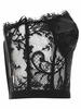 Strapless lace bustier top