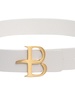 White Leather Belt