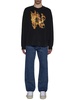Sweatshirt With Front Monogram Burining