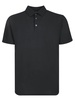 Black Crepe Polo Shirt
