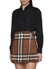 Black Loose Shirt With Tonal Logo Print In Silk Woman