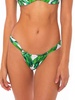 Woman Swim Briefs With Tropical Print
