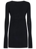 Heart Shaped Cut Out Mini Black Dress
