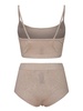 Set Knit Gold- Top And Trousers Sand Color