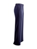 Crepe-texture Flared Trousers
