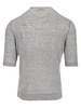 R Neck Shirt Puntoriso Blu Bianco