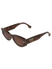 Oval Logo Monogram Sunglasses