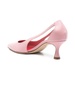 Pink Leather Coralie Pumps