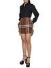 Black Loose Shirt With Tonal Logo Print In Silk Woman