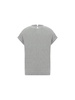Short-sleeved T-shirt In Elasticized Stretch Cotton With A Crew Neck Edged With Jewels
