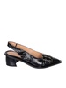 Ganni Black Buckle Tacco Naplack Ballerinas