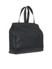 Black Nylon And Leather De Manta Tote Bag