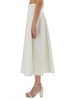 Cotton Gabardine Long Flared Skirt