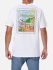 Man Cotton T-shirt With Portofino Postcard Front And Back Print | Alessandro Enriquez Special Edition