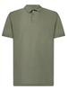 Green Cotton Crepe Polo Shirt