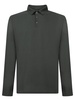 Long Sleeve Green Crepe Polo