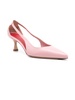 Pink Leather Coralie Pumps