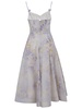 Crush Twist Front Midi Dress