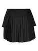 Black Flannel Mini-skirt