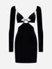 Azhar Velvet Cut-outs Mini Dress
