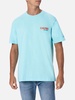 Man Cotton T-shirt With Capri Addicted Postcard Placed Print