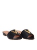 Black Leather Slippers