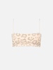 Woman Animalier Bandeau Top Swimsuit Athena With Rhinestones