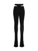 Ribbed Flared Trousers
