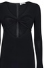 Heart Shaped Cut Out Mini Black Dress