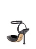 Black Leather Imani Sandals