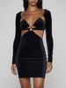 Azhar Velvet Cut-outs Mini Dress