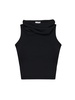Black Hooded Top