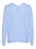 Light Blue Ribbed Cotton Sweater