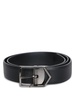 Grain Black Leather Belt