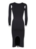 Cut-out Details Black Dress