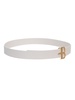 White Leather Belt