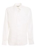 Linen shirt with patch pocket