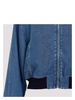Logo-Embroidered Zip-Up Denim Jacket