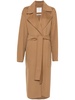 MAX MARA SPORTMAX Elegant Navy Blue Belted Jacket with Raffia & Leather Accents