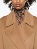 MAX MARA SPORTMAX Elegant Navy Blue Belted Jacket with Raffia & Leather Accents