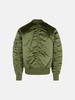 'FLIGHT' GREEN NYLON BOMBER JACKET