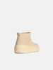 Hogan 'H645' Cream Leather Ankle Boots