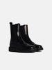 Tod's Black Leather Blend Ankle Boots Women