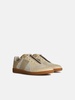 'REPLICA' CREAM SUEDE SNEAKERS
